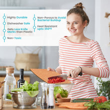 Load image into Gallery viewer, Dishwasher Safe Composite Wood Cutting Board for Kitchen, Large Fiber Wood Chopping Board