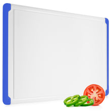 Load image into Gallery viewer, Large Plastic Cutting Board with Juice Groove – Heavy Duty Chopping Board for Meat, Cheese, and Vegetables