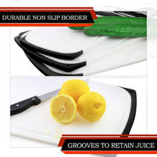 Load image into Gallery viewer, 3-Piece Cutting Board Set with Juice Groove – Non-Slip Plastic Chopping Boards for Meat, Veggies & More