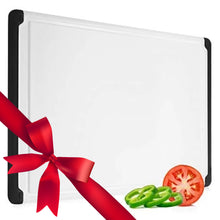 Load image into Gallery viewer, Large Plastic Cutting Board with Juice Groove – Heavy Duty Chopping Board for Meat, Cheese, and Vegetables