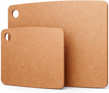 Load image into Gallery viewer, Wood Composite Cutting Board Set for Kitchen, 2 Piece Dishwasher Safe Fiber Wood Chopping Boards
