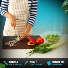 Load image into Gallery viewer, Dishwasher Safe Composite Wood Cutting Board for Kitchen, Large Fiber Wood Chopping Board, Brown
