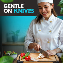 Load image into Gallery viewer, Dishwasher Safe Composite Cutting Board Set for Kitchen, Set of 2 Large Fiber Wood Cutting Boards with Juice Groove, Non-Slip Feet, Natural with Black Grooves
