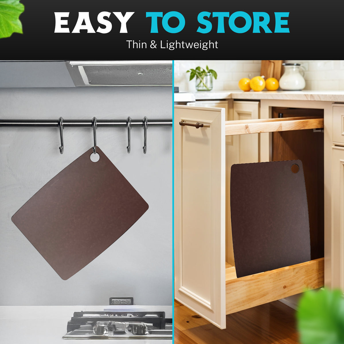 Large Composite Cutting Board – Brown
