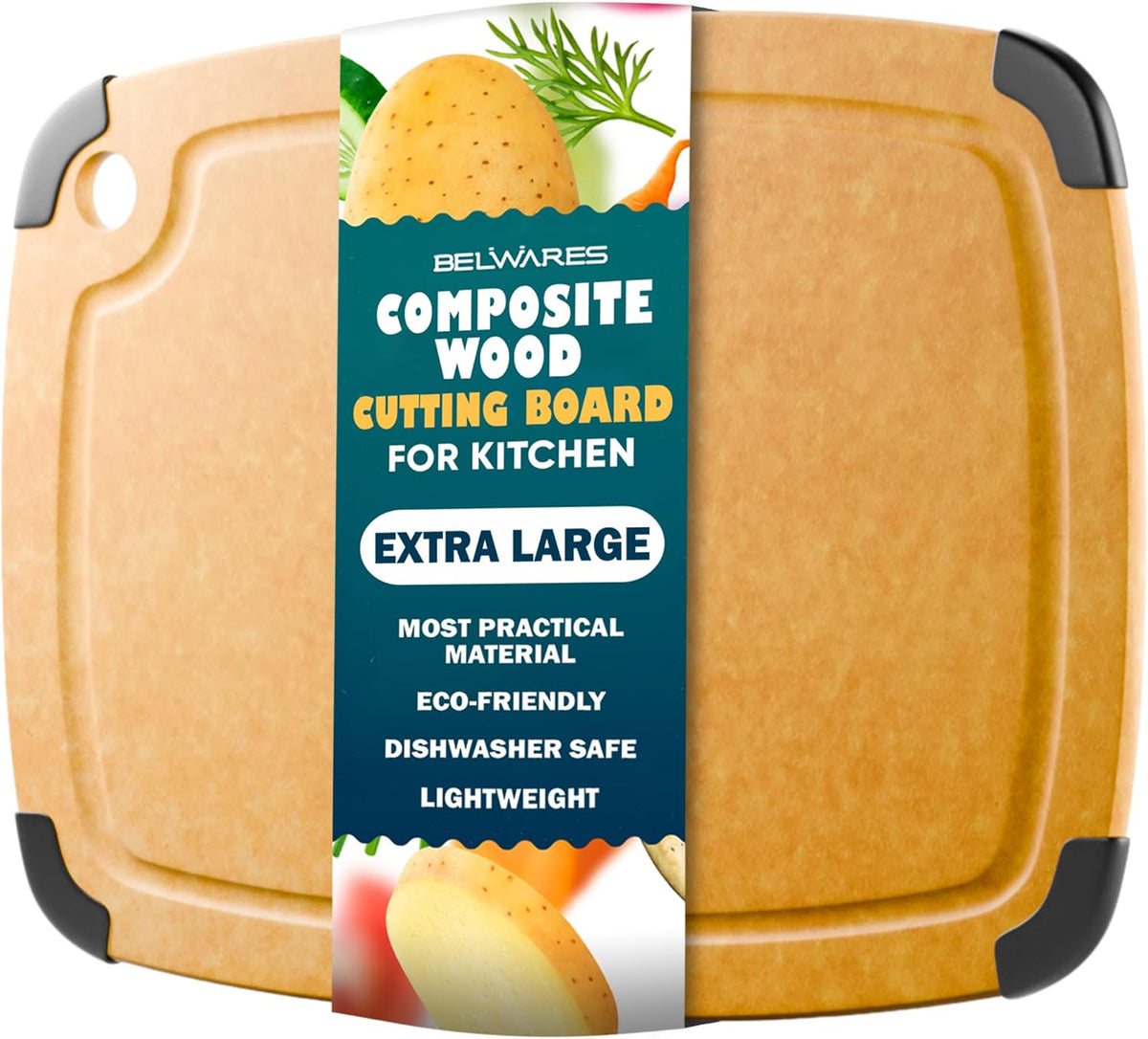 Composite Cutting Board with Juice Groove