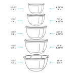 5-Piece Stainless Steel Mixing Bowl Set – Khaki
