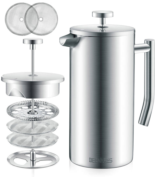 Belwares 34 oz Stainless Steel French Press