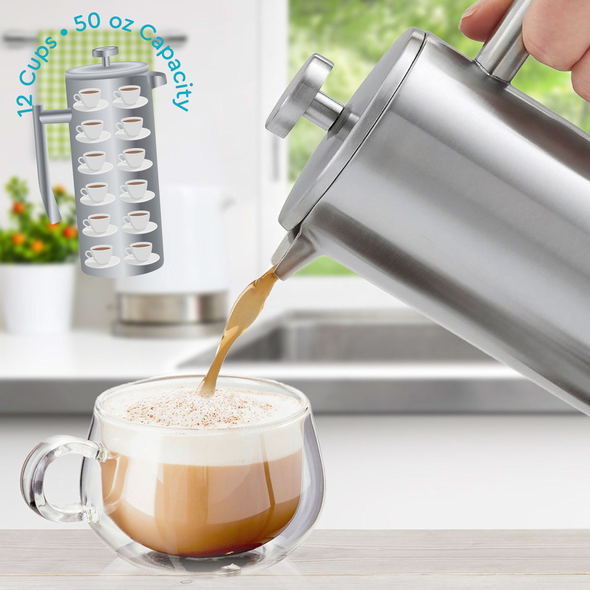 50 oz Stainless Steel French Press