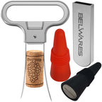 Belwares Ah-So Wine Opener with 2 Bottle Stoppers