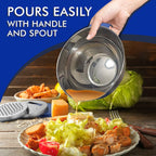 Belwares 3-Piece Mixing Bowls with Lids – Blue – product detail