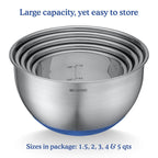 Belwares 5-Piece Mixing Bowls with Lids – Blue – product detail
