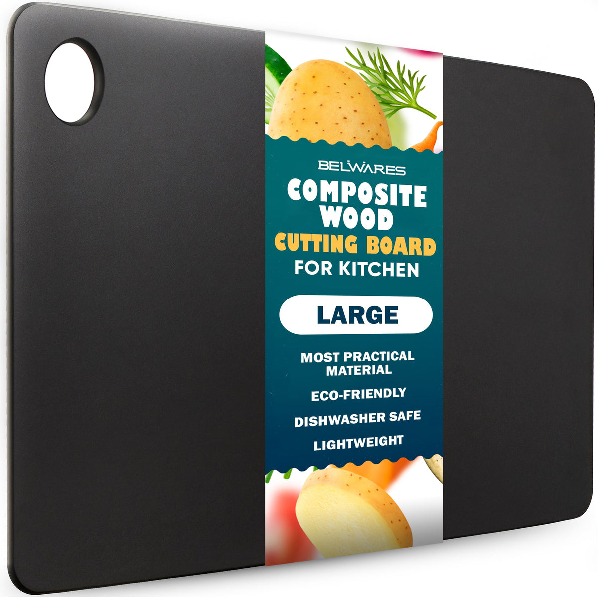 Belwares Large Composite Cutting Board – Slate – Slate