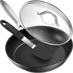 Belwares 10-Inch Nonstick Frying Pan with Lid & Spatula