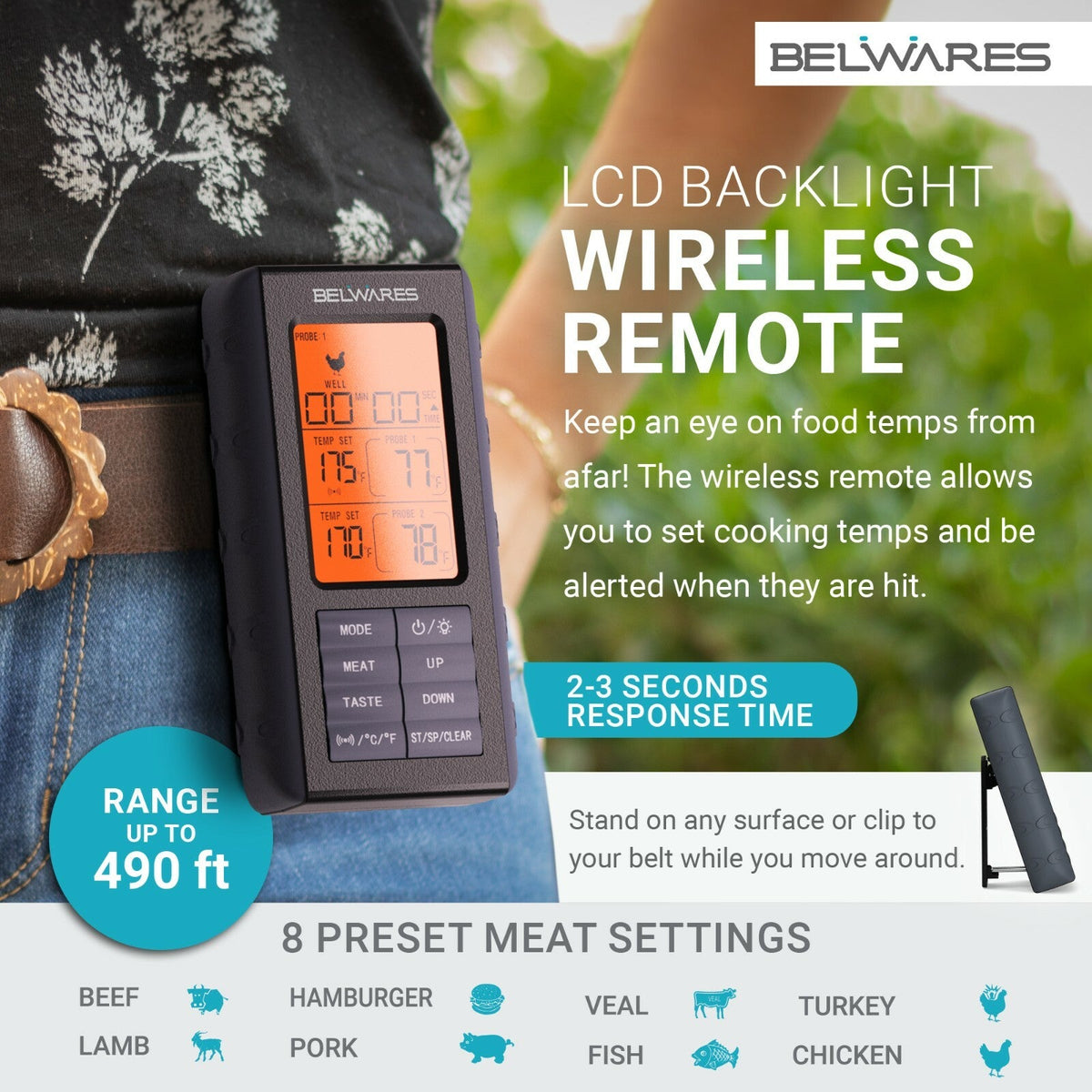 Belwares Dual-Probe Wireless Meat Thermometer – product detail