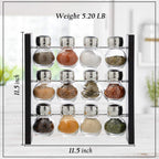 12-Jar Countertop Spice Rack
