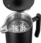 50 oz Stainless Steel French Press – Matte Black