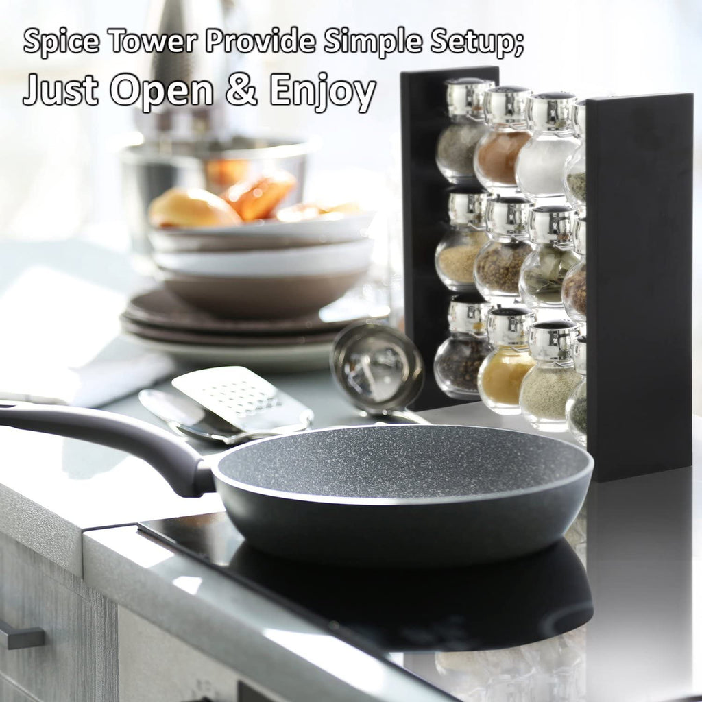 12-Jar Countertop Spice Rack