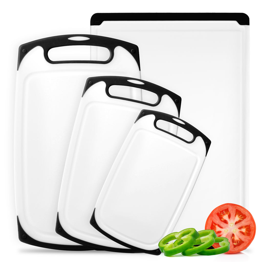 Belwares 4-Piece Plastic Cutting Board Set
