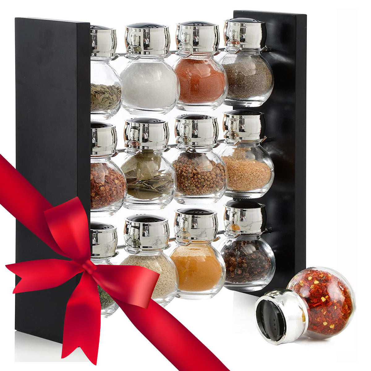 12-Jar Countertop Spice Rack