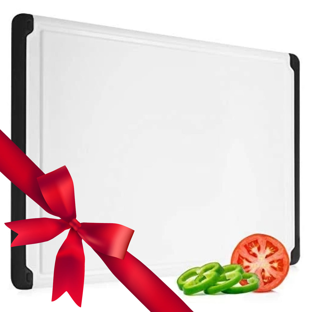 Large Plastic Cutting Board – 18 × 12 in